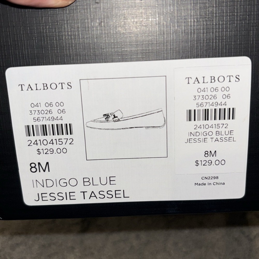 Talbots Indigo Blue Flats with Classic Design and Cushioned Insole Sz 8 NIB - Picture 4 of 11